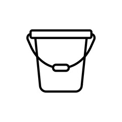 Water bucket icon logo sign set vector outline