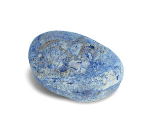 River rock shape isolated on white background. This has clipping path.