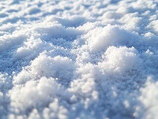 Close-up image of intricate snowflakes resting on a frosty surface with a soft pastel blue and pink background in winter.