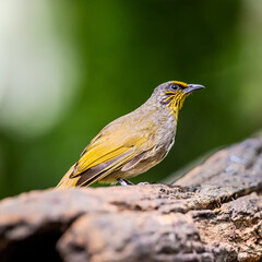 Stripe-throated Bulbul ( Pycnonotus finlaysoni) in Thailand.
