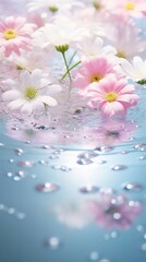 Summer flowers water asteraceae outdoors.