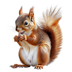 Fototapeta premium Squirrel on a transparent background