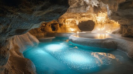 Magical Landscapes with Enchanting Natural Elements and Glowing Accents