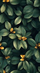 Obraz premium Forest Camouflage Pattern, deep green and brown hues, flat design, perfect for outdoor gear and nature-themed products