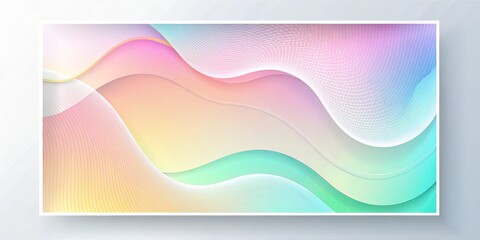 Obraz premium Abstract Gradient Background with Interwoven Lines and Curving Shapes