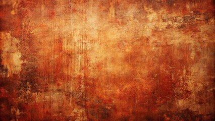 Fototapeta premium Abstract Grunge Texture with Warm Red, Orange, and Brown Hues, Evoking Feelings of Autumn, Warmth, and Antiquity