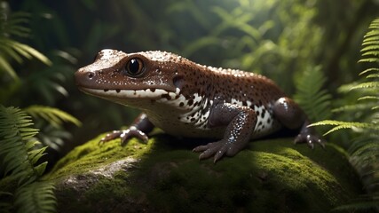 Obraz premium Serene Landscapes: The Jollyville Plateau Salamander’s Enclave