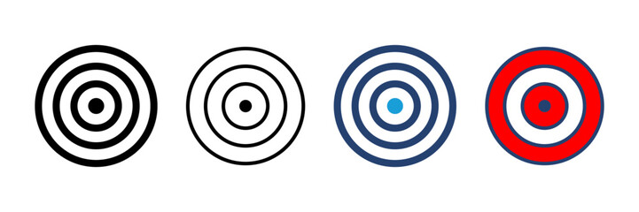 Target icon vector. goal icon vector. target marketing icon vector
