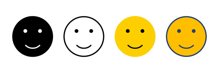 smile icon vector. smile emoticon icon. feedback