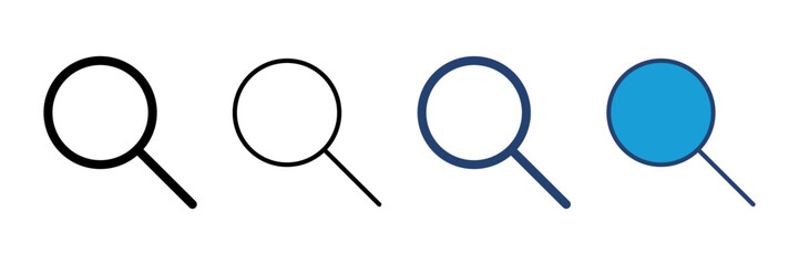 Search icon vector. search magnifying glass icon