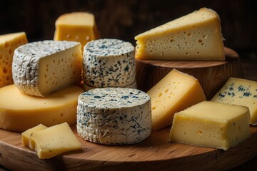 cheese, food, dairy, board, yellow, white, meal, brie, gourmet, milk, healthy, product, fresh, breakfast, slice, blue, camembert, snack, delicious, isolated, piece, ingredient, wood, wooden, parmesan