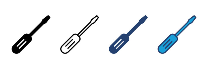 Screwdriver icon vector. tools icon vector