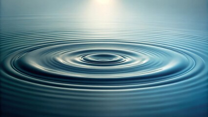 Concentric Circles of Tranquility  A Single Drop Creates a Ripple Effect on the Still Surface of Water