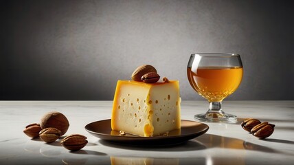 food, cheese, fruit, bread, christmas, wine, cake, dessert, sweet, meal, breakfast, honey, ingredient, chocolate, fresh, grapes, delicious, snack, healthy, pastry, table, brown, glass, drink, cinnamon