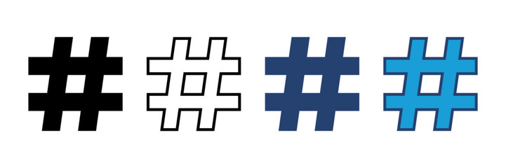 Obraz premium Hashtag icon vector. hashtag symbol