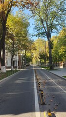 Moldova, Chisinau, autumn, road, buildings, architecture, houses, underground passage