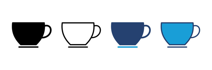 coffee cup icon vector. cup a coffee icon vector.