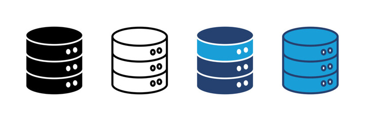 Database icon vector. database vector icon