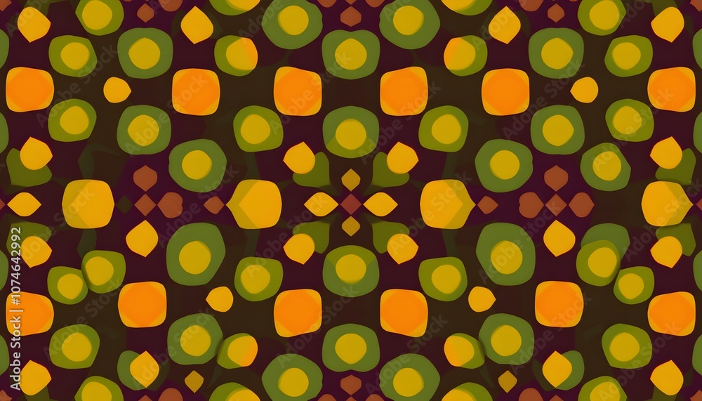 Leinwandbilder intricate 12-pattern background design suitable for various digital artworks and graphic projects