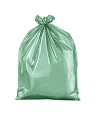 Properly dispose of waste using eco-friendly green trash bags for a cleaner environment