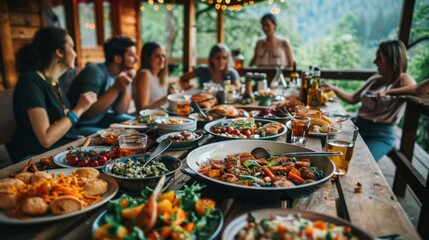 Obraz premium Foodie: A passionate culinary explorer, sharing recipes, food photography, and dining experiences to inspire others to discover new flavors and savor the taste of life. 