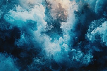 Fototapeta premium Clouds filled with smoke