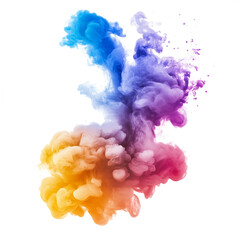 Fototapeta premium Colorful smoke isolated on transparent background