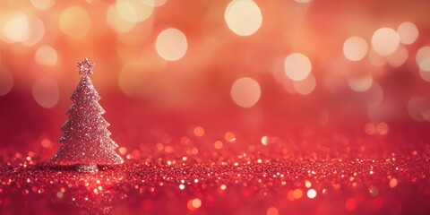 Christmas tree glitter effect chandelier festival lamp.