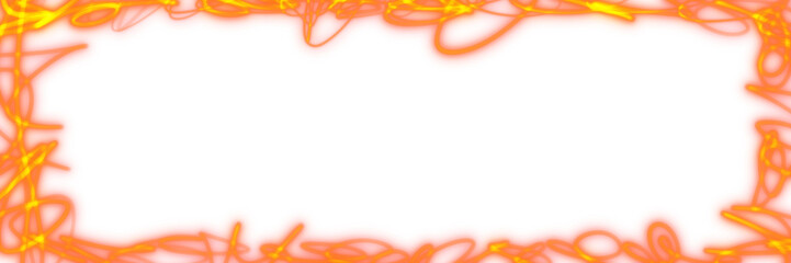 Neon Line Graffiti Frame Art