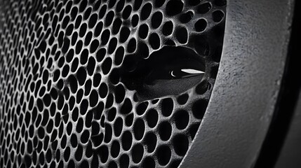 Microscopic view of graphene structure revealing intricate atomic patterns. Advanced material science and nanotechnology exploration.