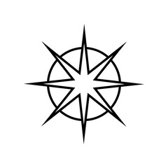 Star icon vector. Twinkling star illustration sign. Sparkles symbol. Shining burst logo.