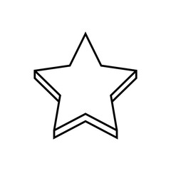 Star icon vector. Twinkling star illustration sign. Sparkles symbol. Shining burst logo.