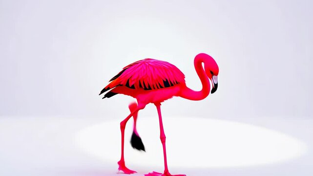 illustration of a flamingo
