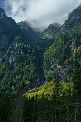The Młynarz Massive, view from Bielovodska Dolina. Masyw Młynarza, widok z Doliny Białej Wody