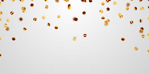 golden confetti background for festival decoration vector illustration