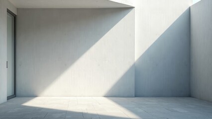 Obraz premium Minimalist Architectural Space Captured Through Shadows