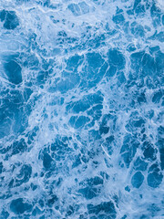the sea （blue water background）