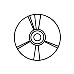 Obraz premium cd, dvd-icon. Simple vector sign