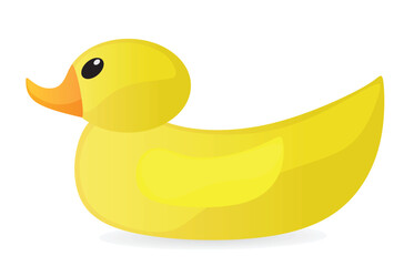 Yellow rubber duck. vector illustration