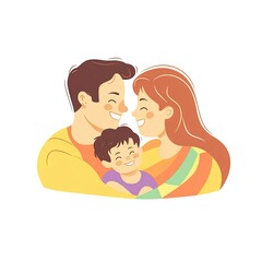 Obraz premium lgbtq wedding clipart, white background