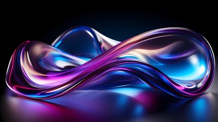 digital technology black and blue purple gradient curve poster background