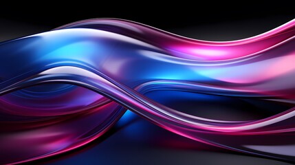 Fototapeta premium digital technology black and blue purple gradient curve poster background