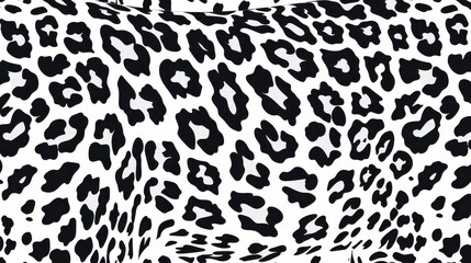 Black and white leopard texture pattern