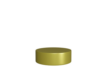 gold coin isolated on white, podium, Black podium, white, PNG