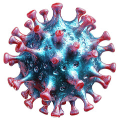 a virus isolated on transparent background