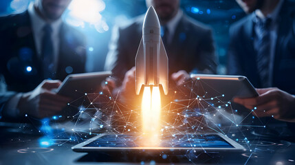 Business Professionals Analyzing Campaign Launch Strategy