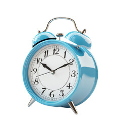 3D Blue Alarm Clock - Wake Up and Motivation Concept