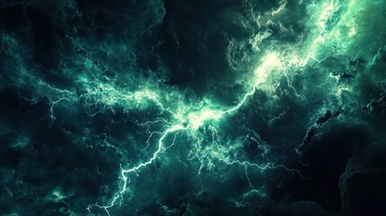 Obraz premium Lightning bolts storm thunderstorm dramatic.