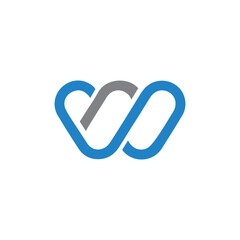 w logo design vector template, initial w letter logo design vector design, w icon for any business. Creative W Letter Vector Typography Logo Design, Minimal Monogram Vector Sign. W Character Logotype 