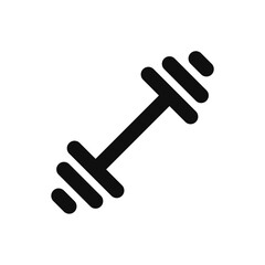 Obraz premium dumbbell icon. Simple vector sign.